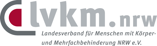 Logo von lvkm - Landesverband für Menschen mit Körper- und Mehrfachbehinderung NRW e.V.